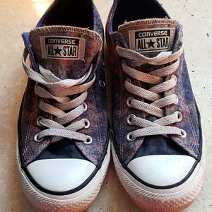 Converse purple tie dyed shoe size 7.5